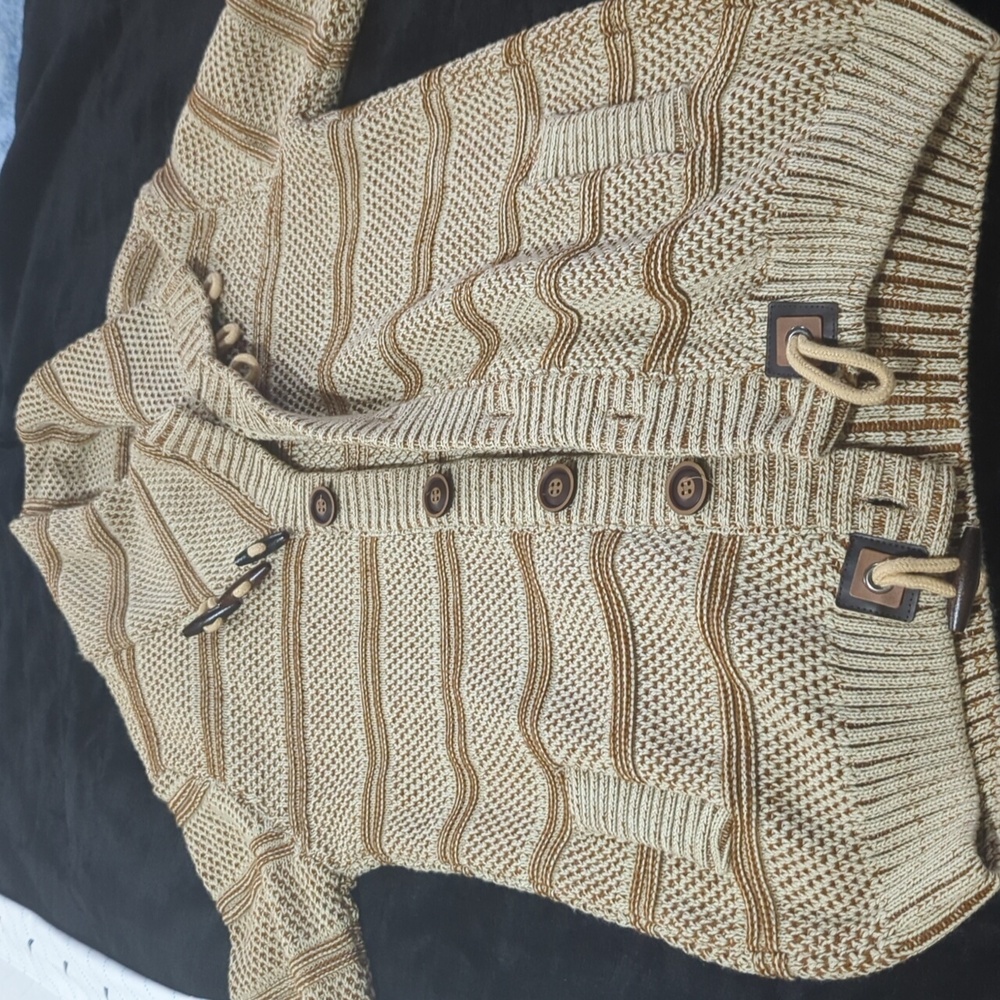 Above Man Knit Cardigan with Toggle Buttons